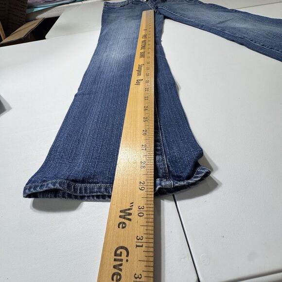 Vintage Gap Low Rise Boot Cut Jeans Womens 8/29 Ankle Med. Wash USA Made Stretch - Picture 7 of 12
